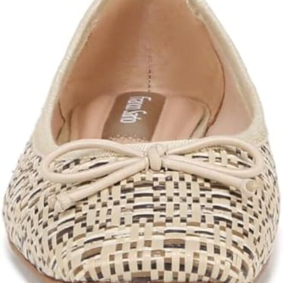 Franco Sarto Shoes - Franco Sarto Womens Abigail Bow Ballet Flats Multi Beige Fabric 8 M